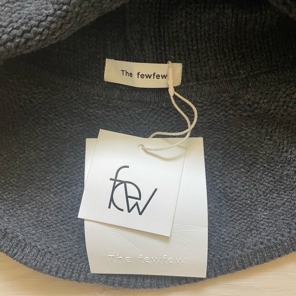 The fewfew designer wool Knit Hood Hat Balaclava Dark Gray - Picture 6 of 7